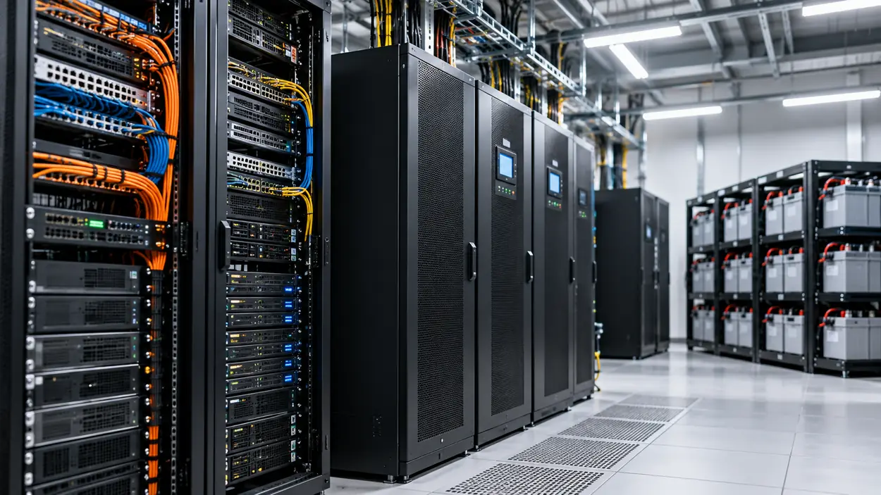Hình minh họa ứng dụng: UPS cho thiết bị. Cần hiểu thời gian dự phòng và tải tức thời, không chỉ tổng dung lượng.